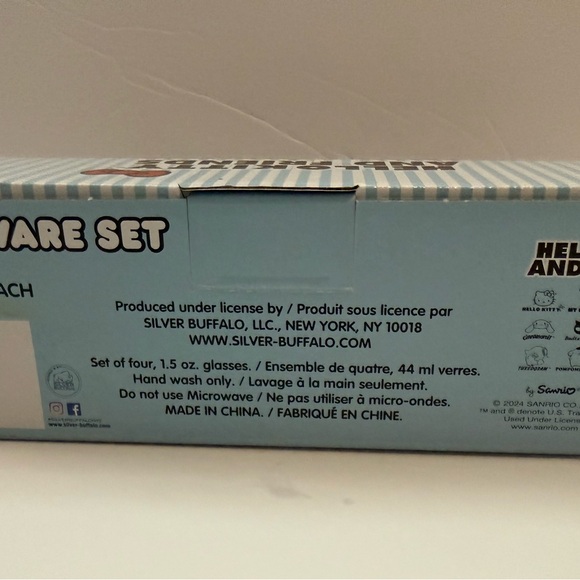 Sanrio Blue and White Glassware Set - Picture 3 of 3